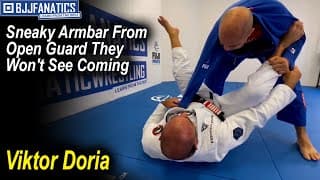 Sneaky Armbar From Open Guard They Won't See Coming - Viktor Doria