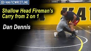 Shallow Head Firemans Carry from 2 on 1 with 2016 Olympian & Hawkeye Wrestling Club Coach Dan Dennis