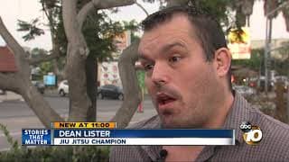 Dean Lister stops a  intruder in his home