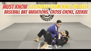 MUST KNOW Gi Chokes From Knee On Belly