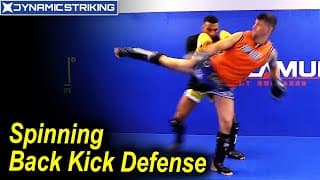 Spinning Back Kick Defense by Edson Barboza