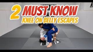 2 MUST KNOW Knee on Belly Escapes