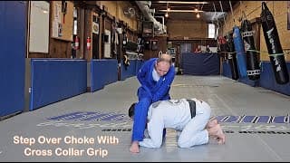 Step Over Choke with Cross Collar Grip: A One-Armed Approach To Brazilian Jiu-Jitsu.