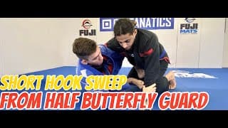 Short Hook Sweep From Half Butterfly Guard