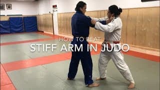 How to beat the stiff arm in Judo
